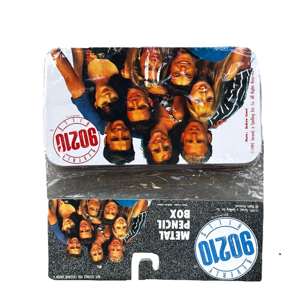 Vintage 1991 Beverly Hills 90210 Metal Collectible Pencil case Deadstock - Picture 10 of 11